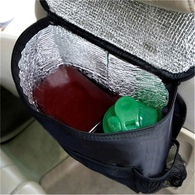 Auto Seat Back Multi-Pocket Ice Pack Bag Hanging
