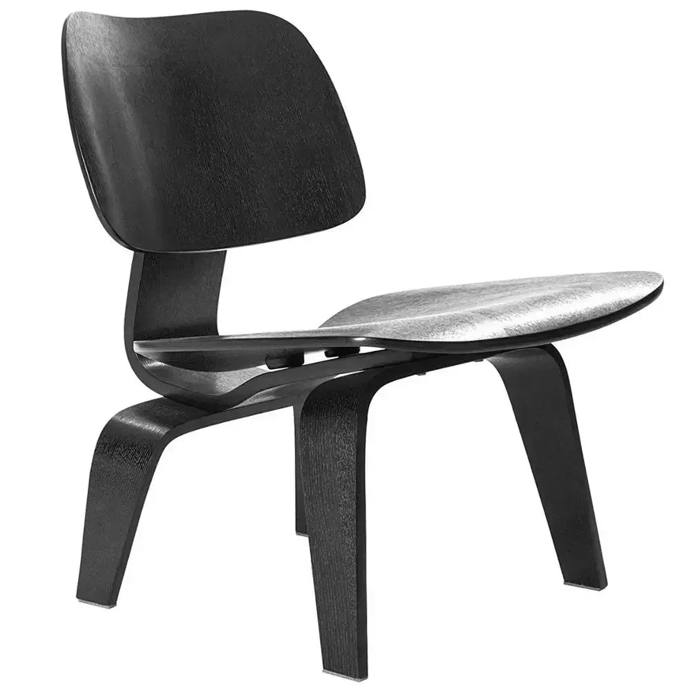 Molded Plywood Leisure Armchair Wood Legs Natural Living