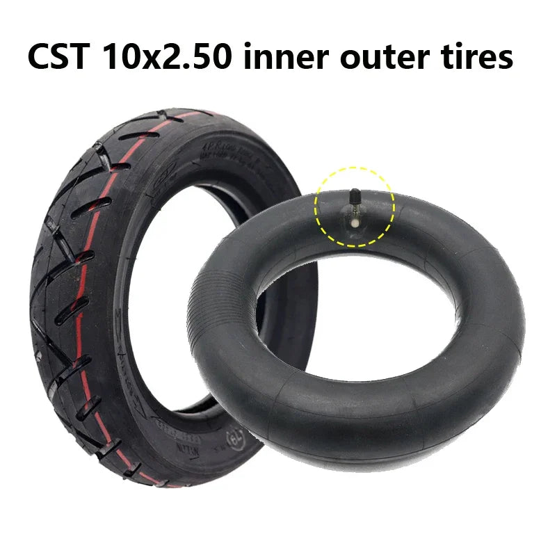 10 Inch 10x2.50 Tire CST Pneumatic Inner Tube Outer Tyre for Kugoo M4 Pro