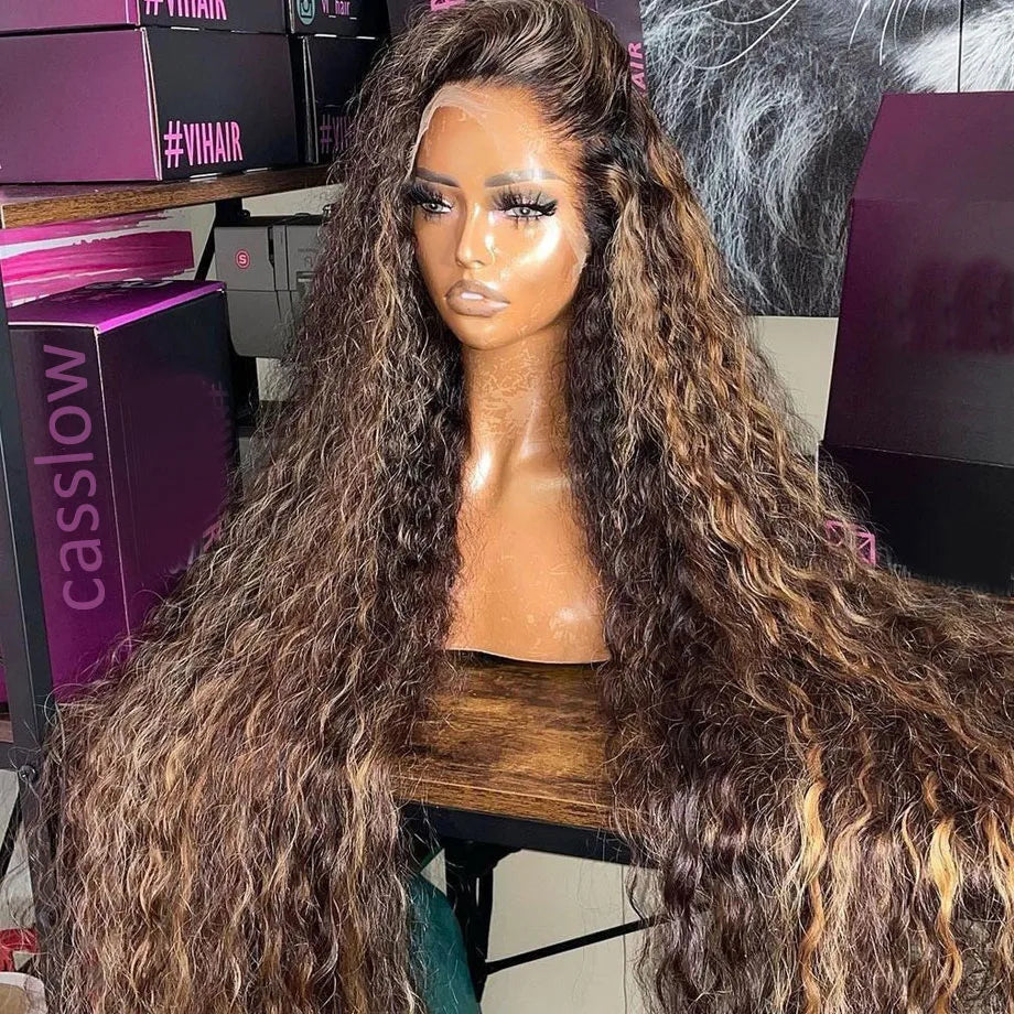 Highlight Wig Human Hair Ombre HD Lace Wig