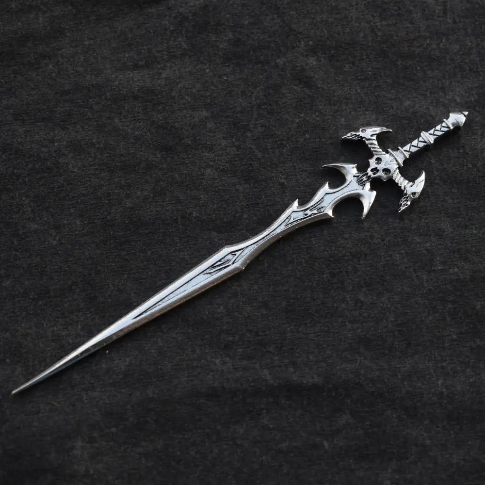 16cm Witch skull Hair Stick sword woman hair