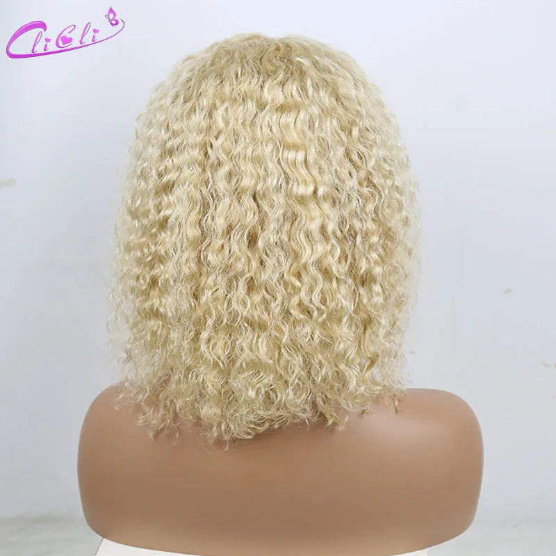 CliCli 613 Blonde Short Water Wave Bob Wig