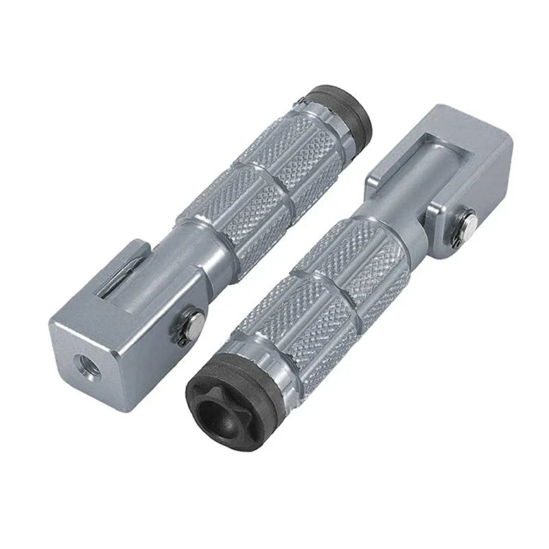1 Pair 90° Folding Motorcycle Footpegs - M10 Front Rear Footrest