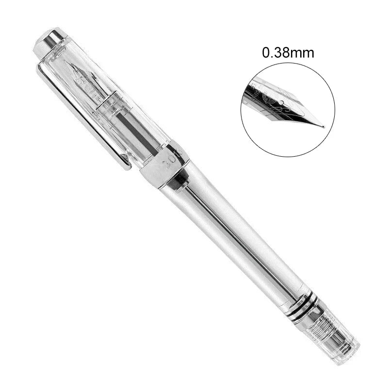 PAILI 013 Vacuum Fountain Pen Resin Transparent Quality