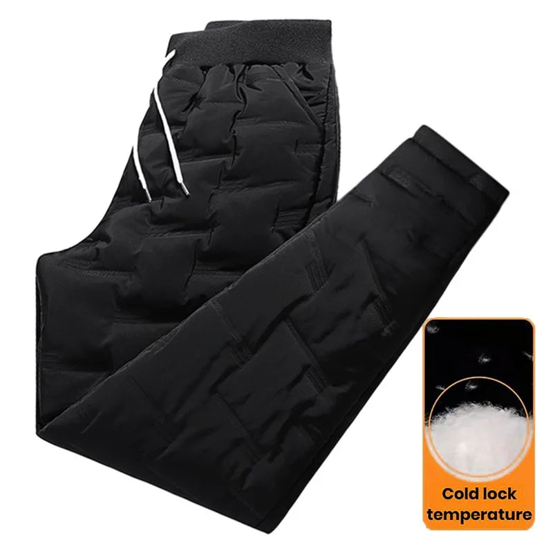 90% White Duck Down Padded Pants Drawstring Waist