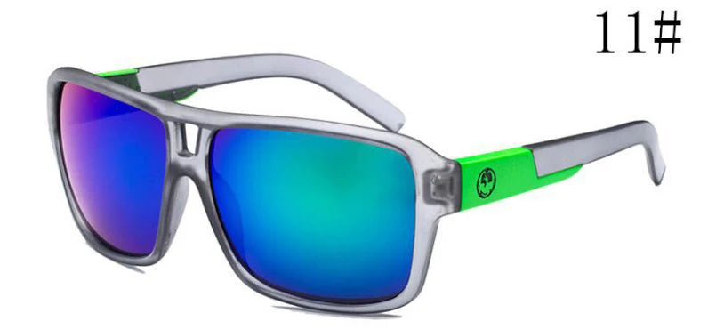 Square Sunglasses Men Dragon Brand Designer Mirror Driving