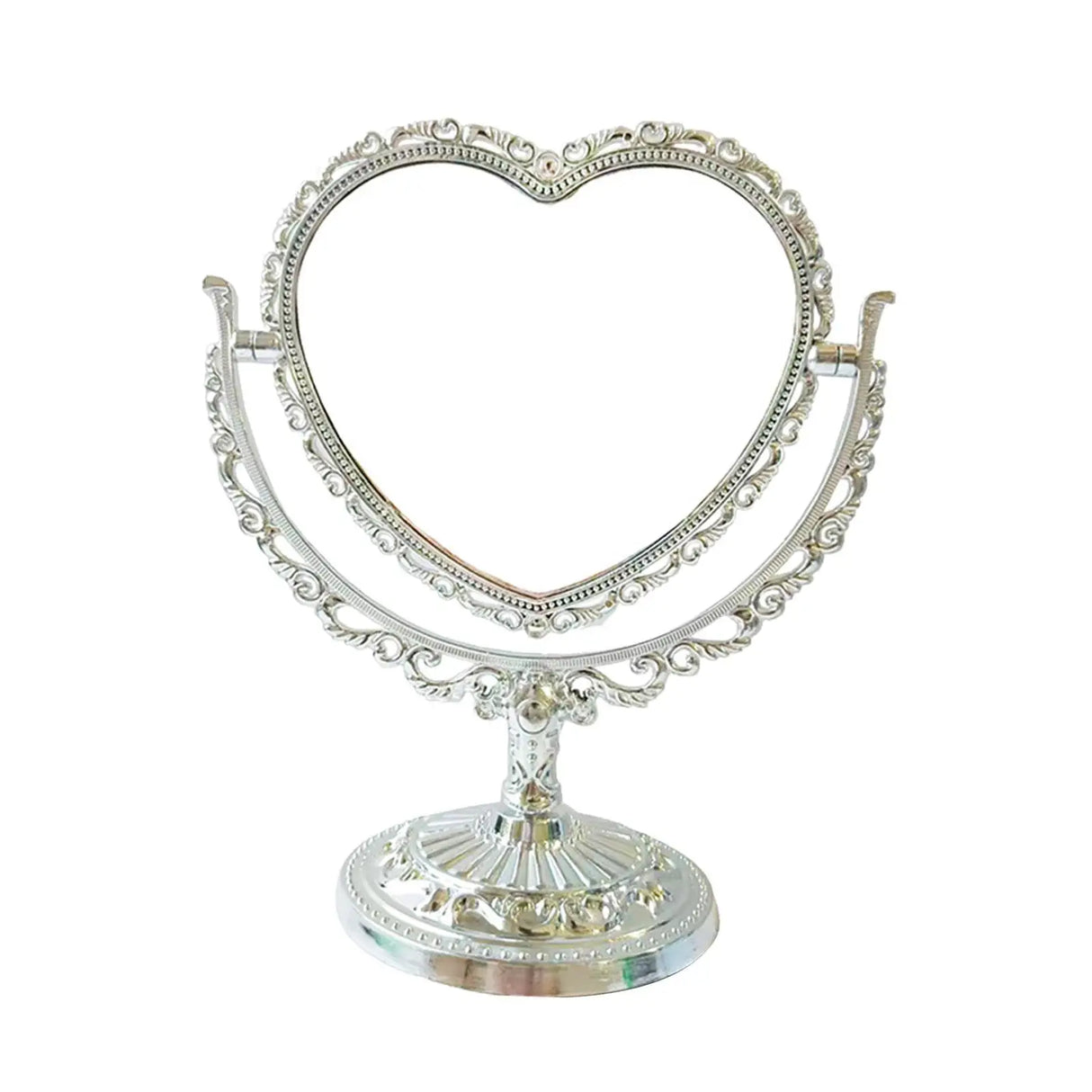 Tabletop Makeup Mirror Elegant Decorative 360 Degree Rotation