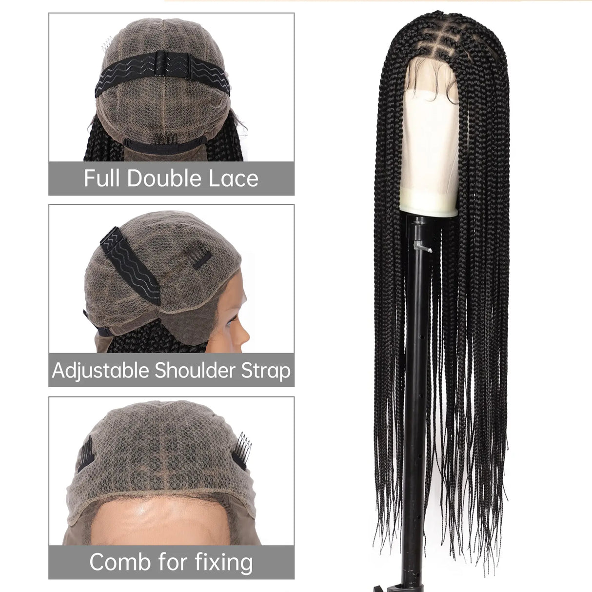 Viyskur 36 Inches Full Lace Front Knotless Box