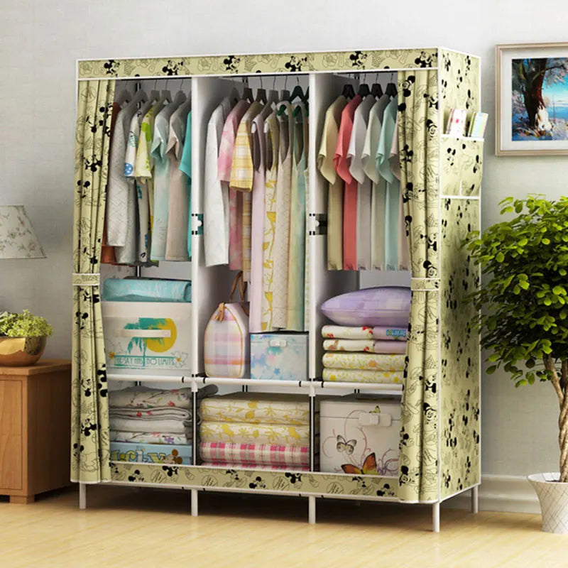 Bedroom Clothes Hanging Storage Wardrobe Dormitory Storage Cabinet