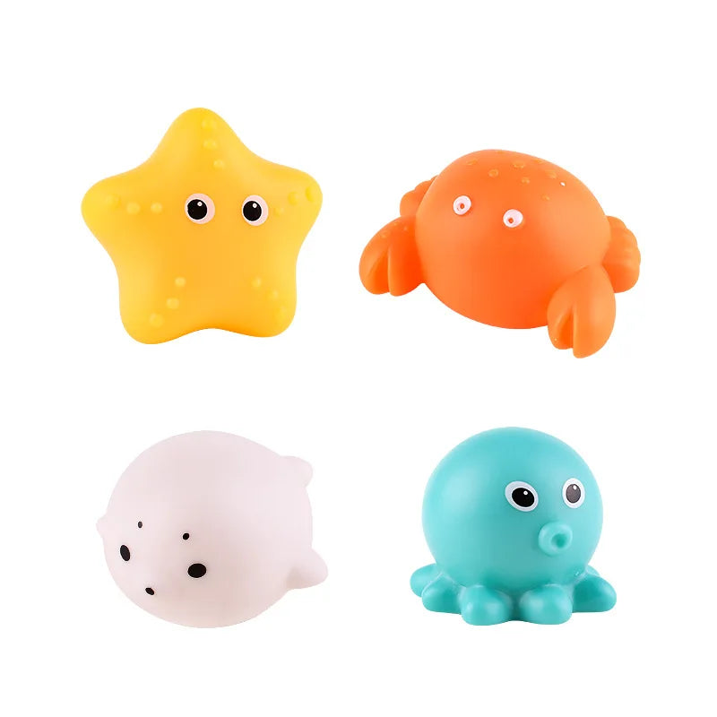 Baby Cute Animals Bath Toy Swimming Water LED