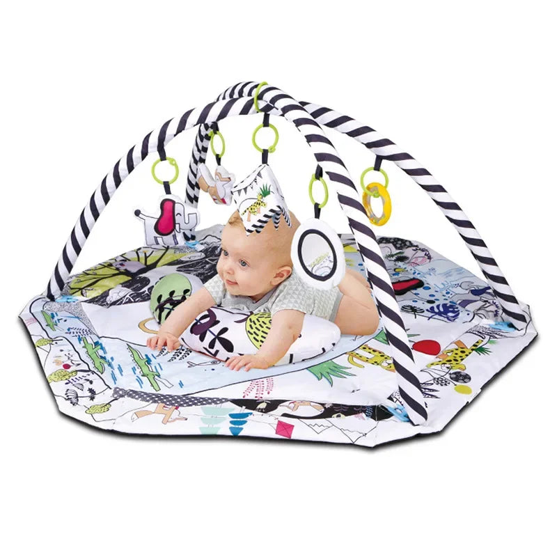 New Multifunctional Fitness Frame Round Play Crawling Mat