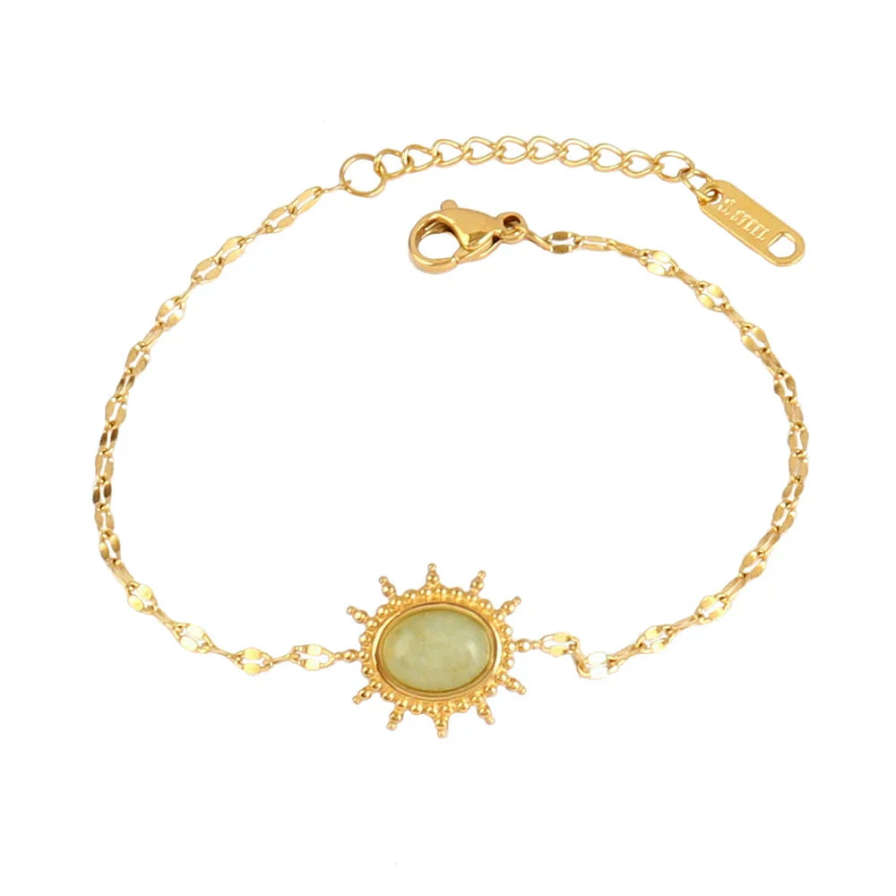 Heart Pendant Stainless Steel Bracelet Women Fashion 316L