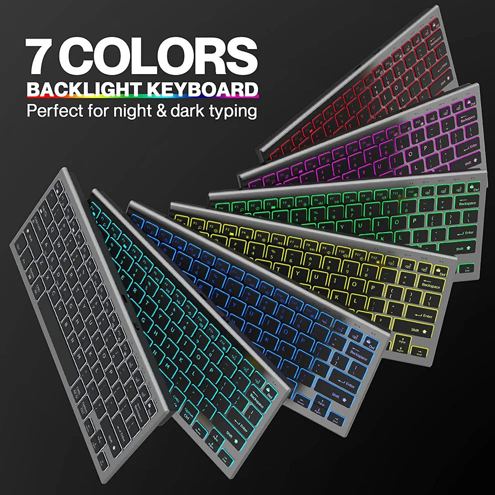 Mofi Wireless Backlit Keyboard and Mouse Combo Bluetooth