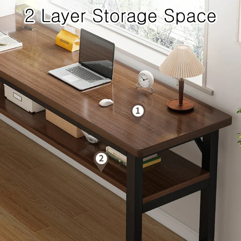 Desk Student Study Double Home Table Rectangular Simple