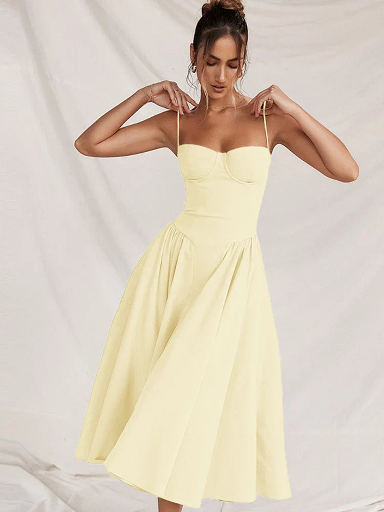 Summer Floral Slip Dress Women Sexy Tube Tops