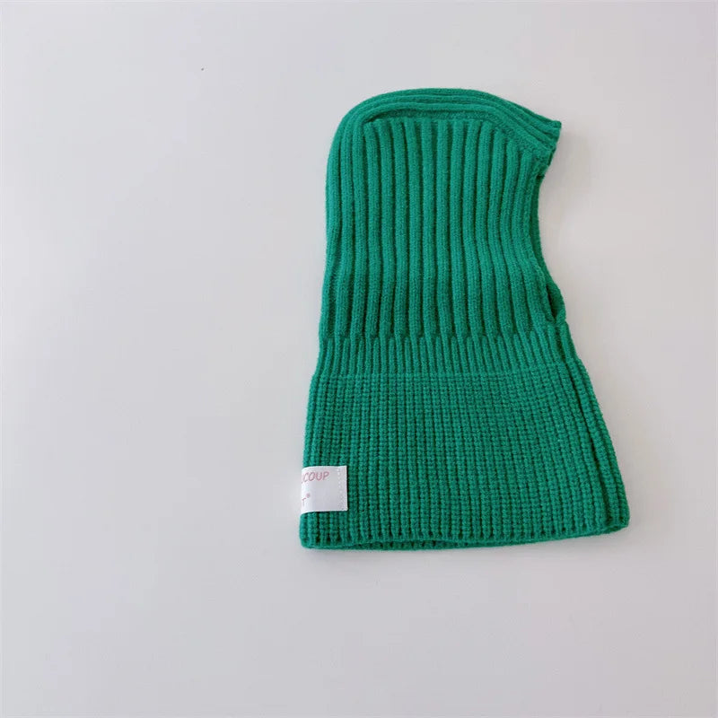 Winter Warm Solid Knit Hooded One Piece Baby