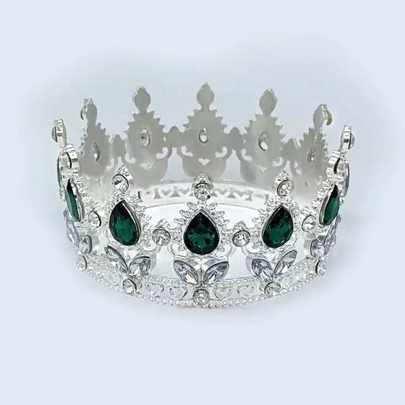 Baroque Vintage Princess Queen Bridal Crown Headwear Crystal