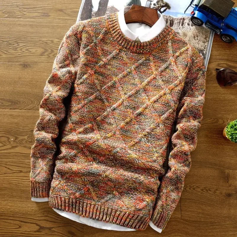 Men's Clothing Pullovers Round Collar Crewneck No Hoodie
