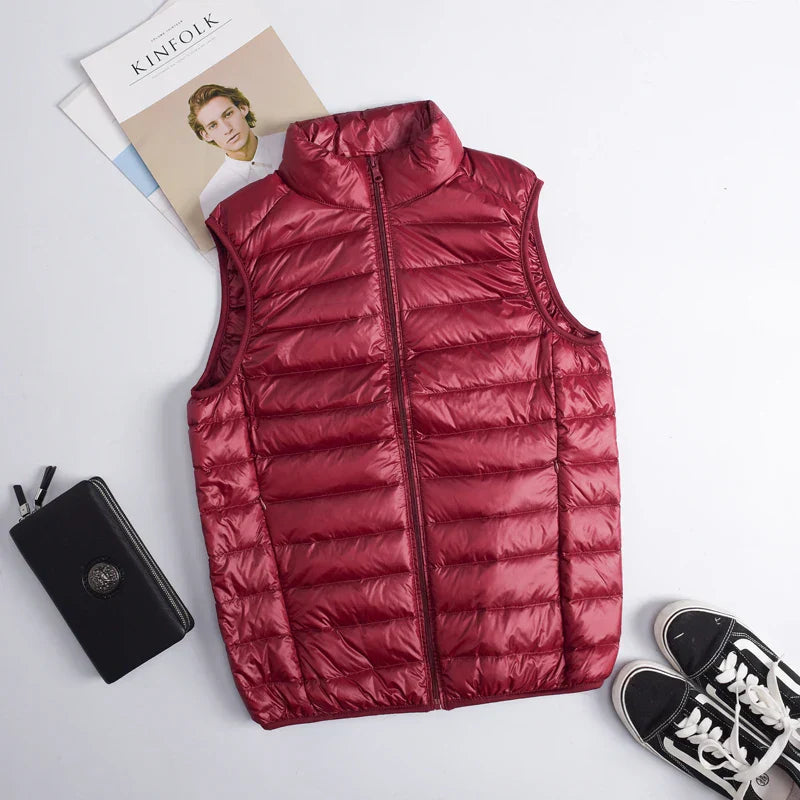 Winter Men Duck Down Vest Plus Size Coat