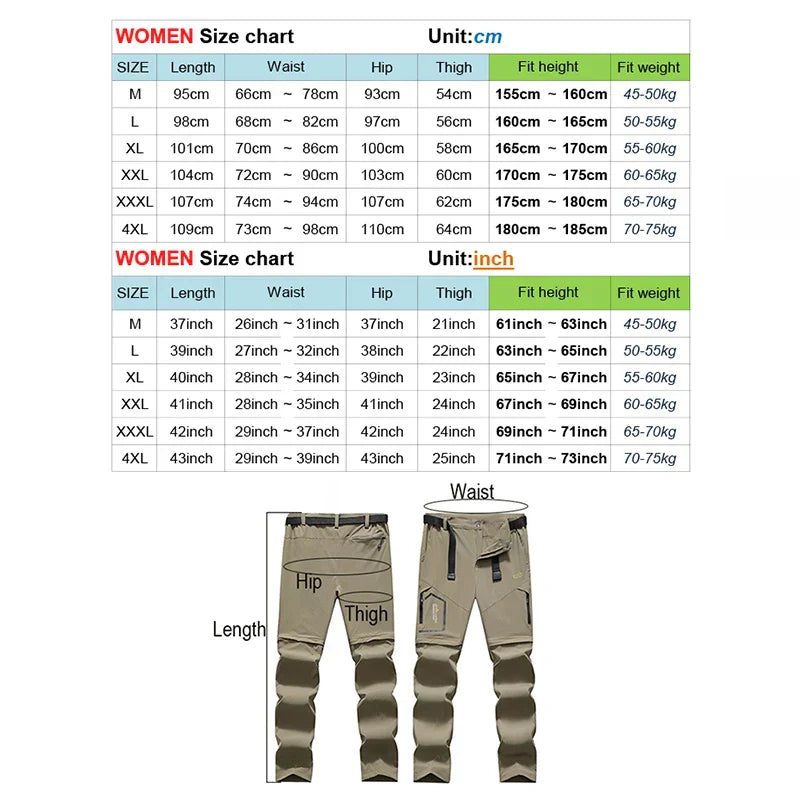 TRVLWEGO Women Spring Hiking Pants Camping Trekking Trousers