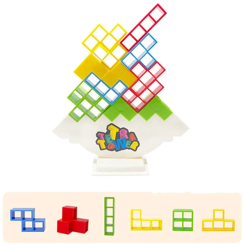 3D Tetra Tower Balance Stacking Toys Building Blocks