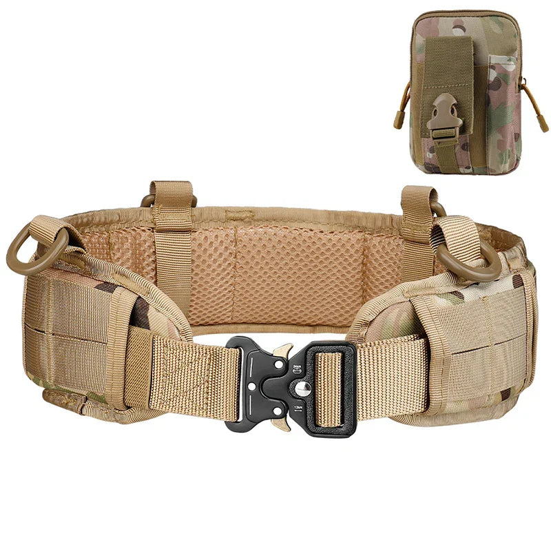 Men's Waist Belt Set Military Outdoor Hunting Tactical
