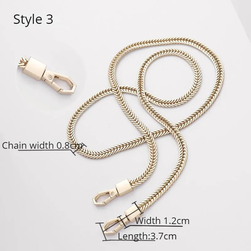 Golden Bag Chain Accessories Metal Extension Chains Underarm