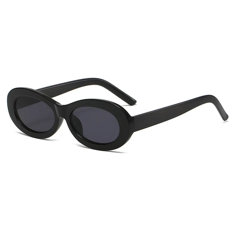 New Oval Sunglasses for Women Men Cateye Small