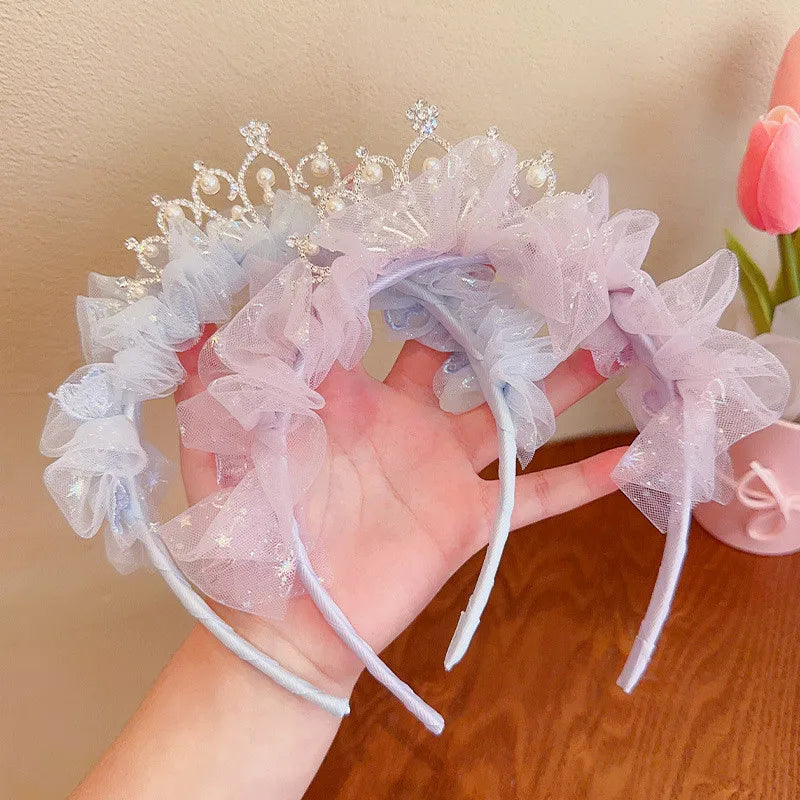 Kids Rhinestone Tiara Princess Headband for Girls Birthday