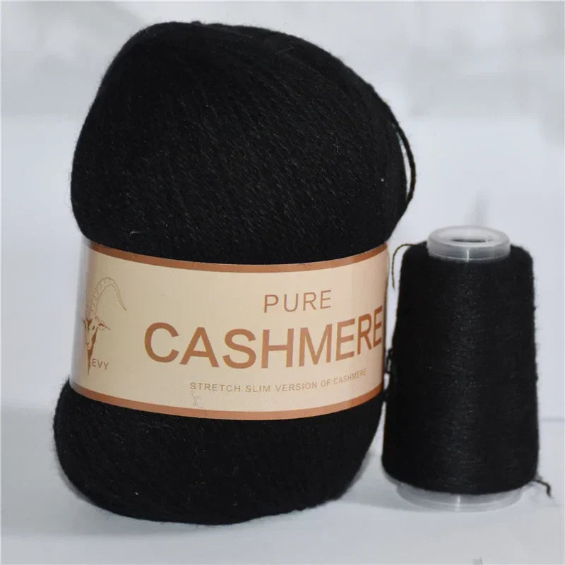 Pure Natural Mongolian Cashmere Yarn Crochet Lana para