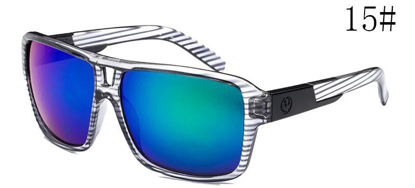 Square Sunglasses Men Dragon Brand Designer Mirror Driving