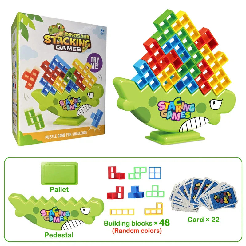 Puzzle Tetra Tower Game Fun Balance Stacking Building