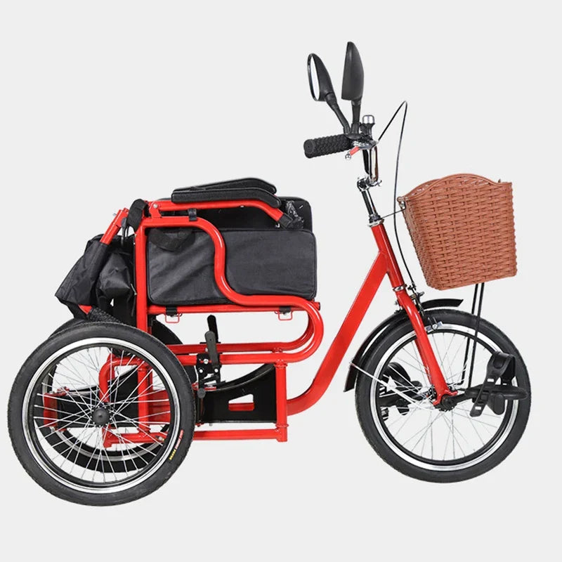 Pedal Three-Wheeler Tricycle Walking Assist for The Paralysis
