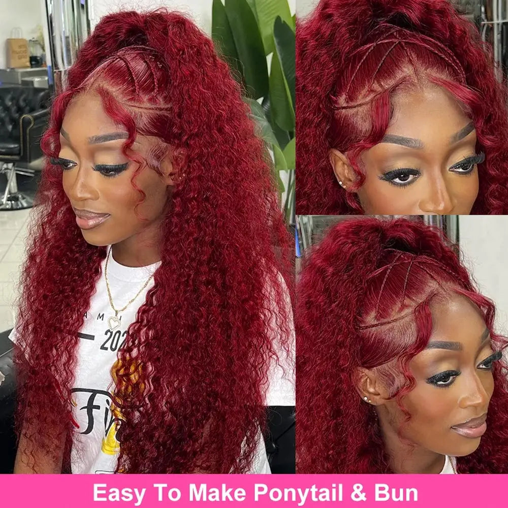 13x6 13x4 HD Deep Wave Lace Frontal Wig