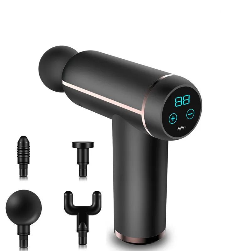 Portable LCD Display Massage Fascia Gun For Body