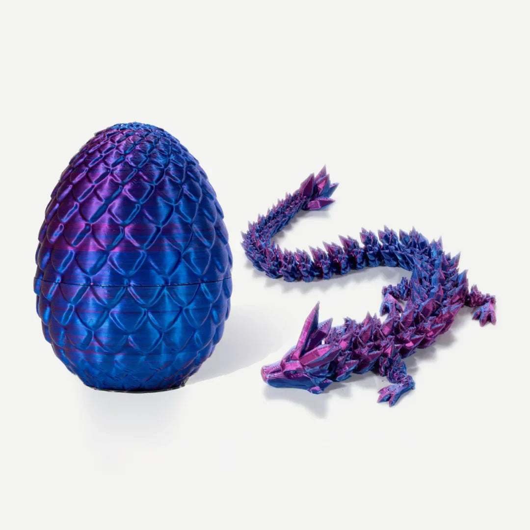 3D Printed Dragon Egg Dragon Gift Set Gemstone