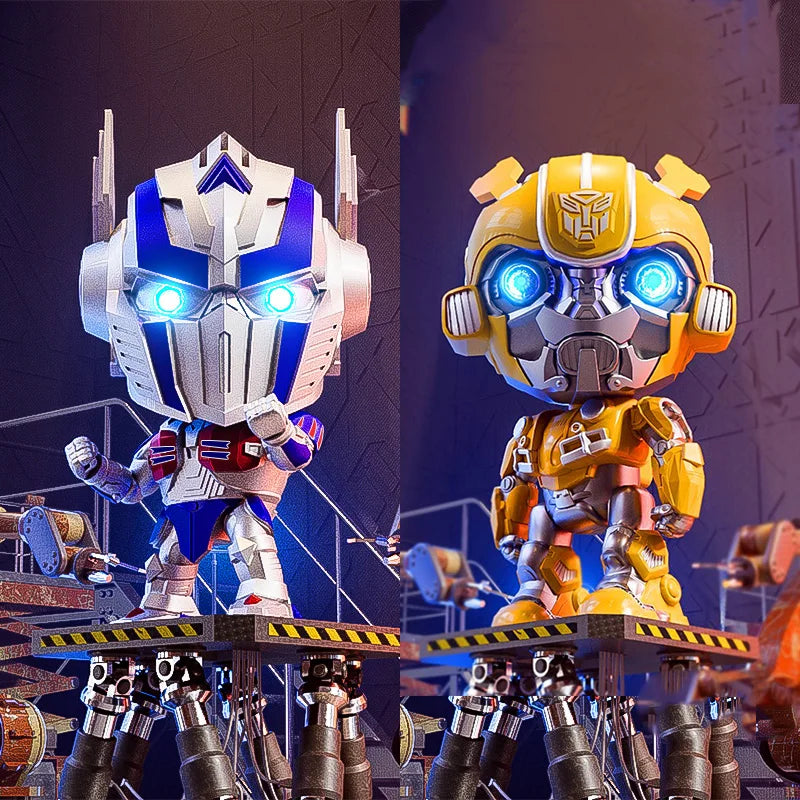 Transformation Robot toy 10cm acousto-optic bumblebee Optimus Prime