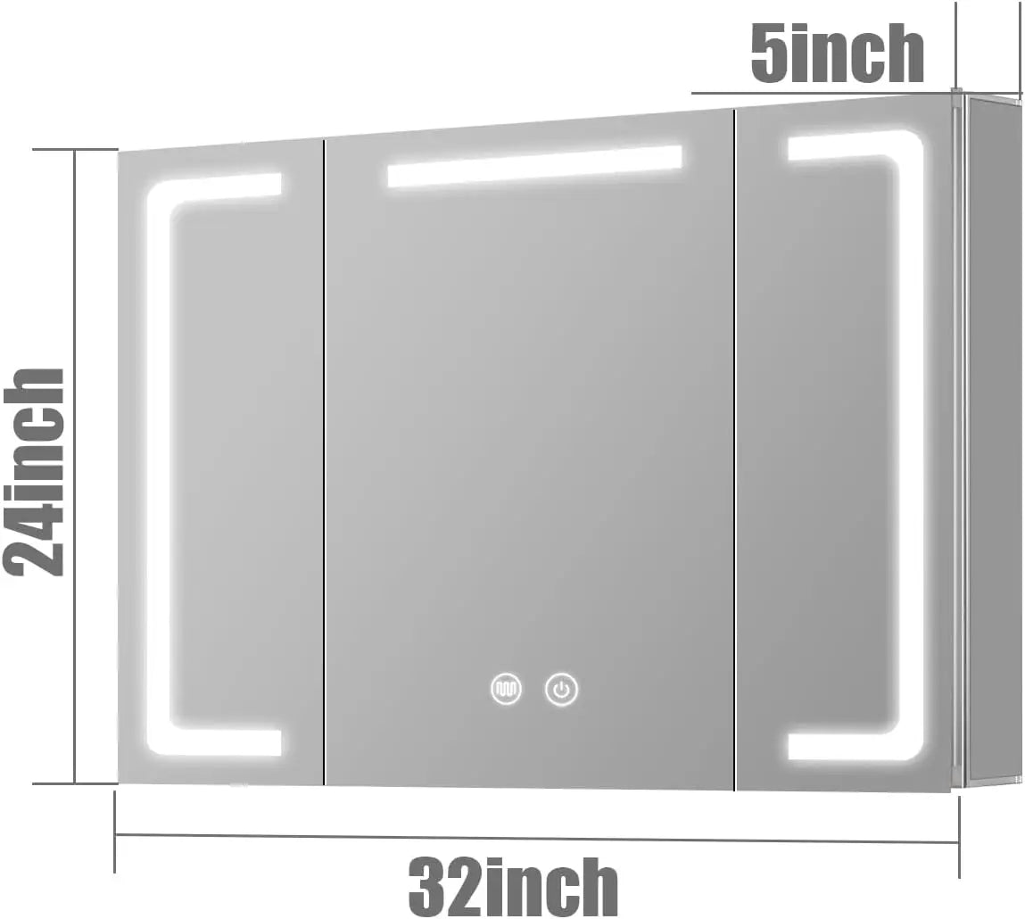 Janboe 24 Inch X 28 Inch Illuminated Led