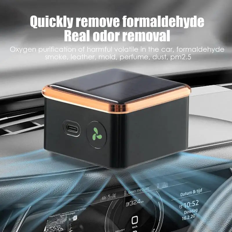Car Air Freshener Solar Energy Vehicle Perfume Humidifier