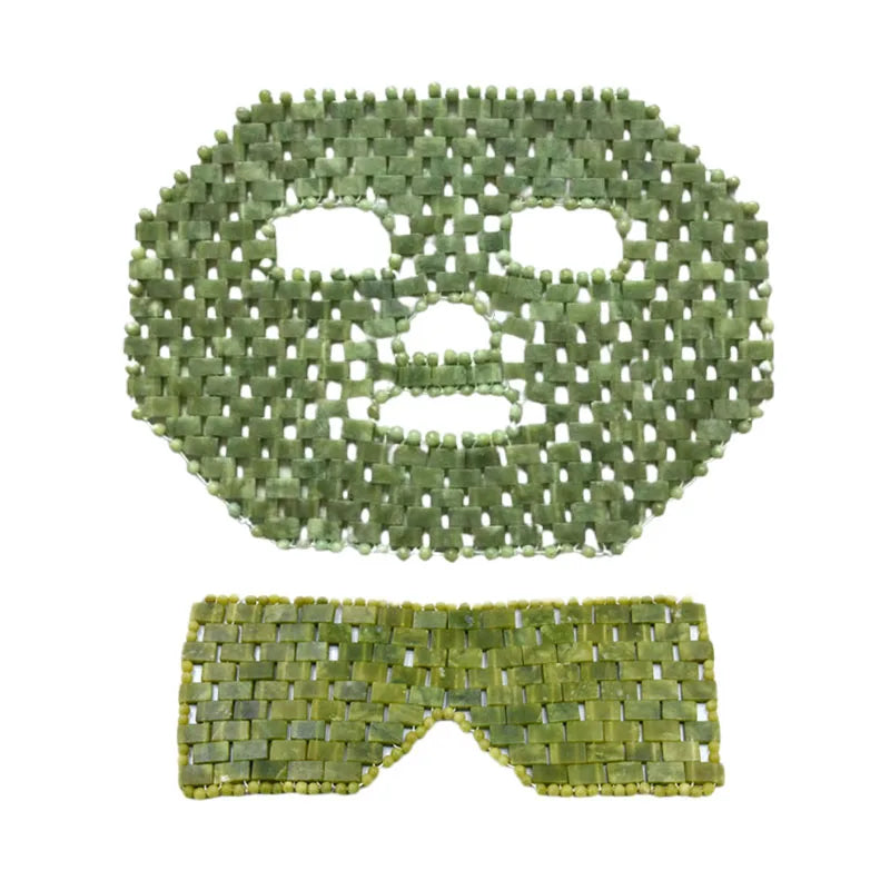 100% Natural Cooling Jade Eye Mask Facial Pain