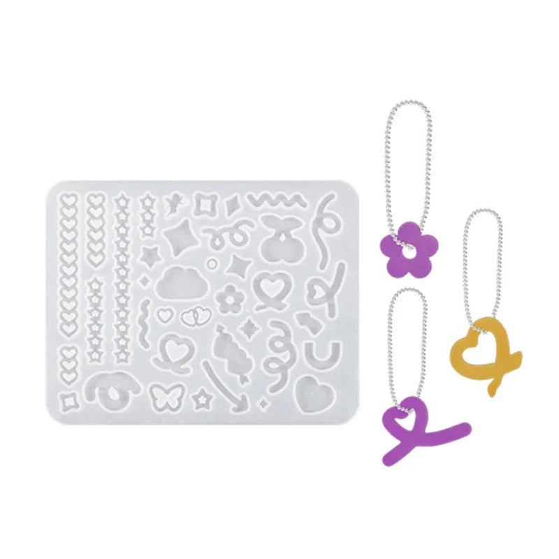 DIY Various Shapes Shaker Filler Silicone Mold Star