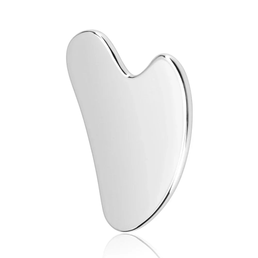 Face Roller and Gua Sha Set - Stainless