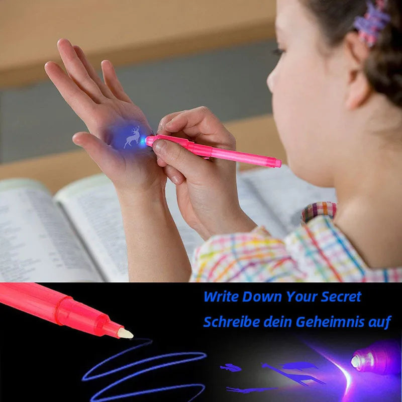 4pcs/lot Luminous Light Pen Magic Purple 2 In