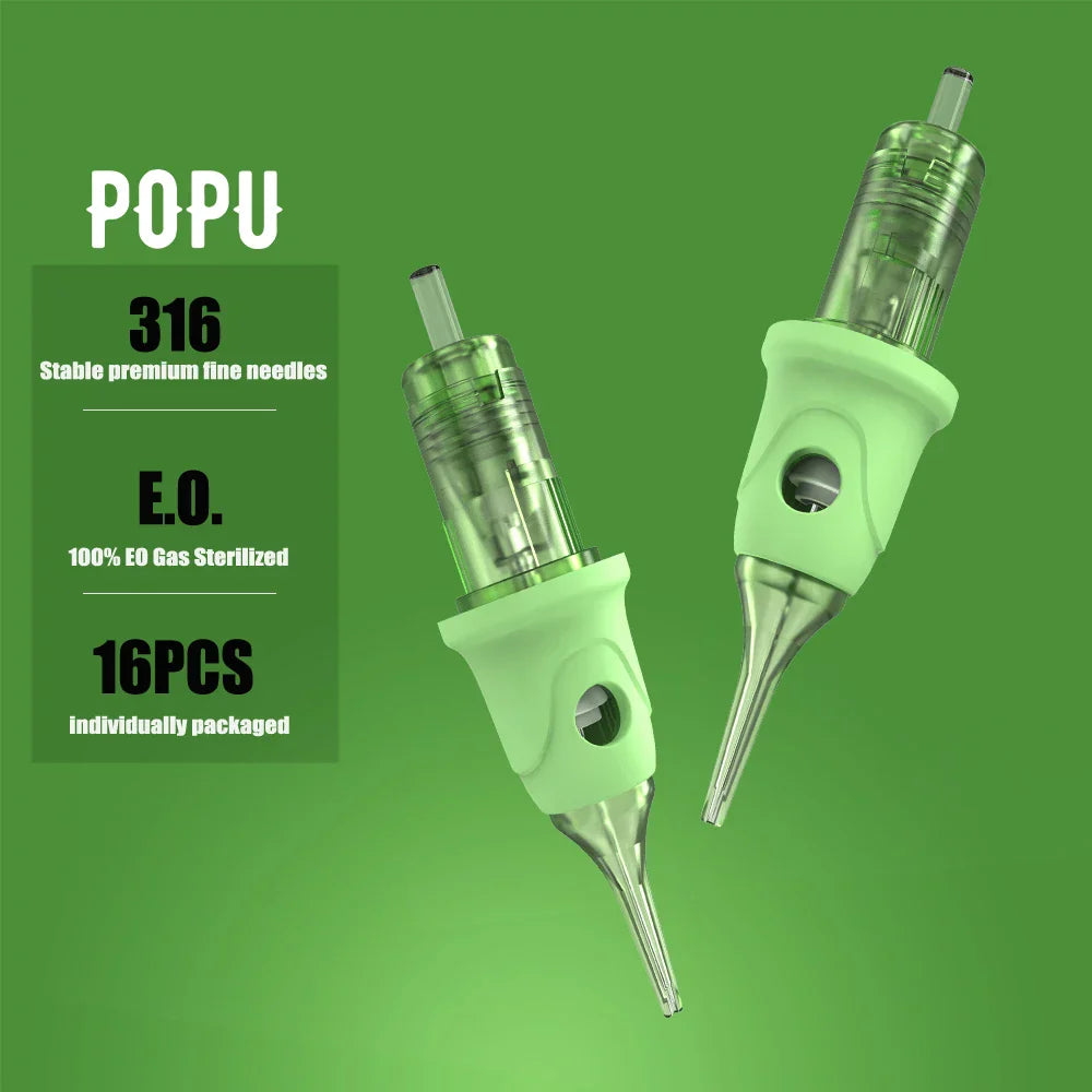 POPU Cartridge Tattoo Needles RL Disposable Sterilized Safety