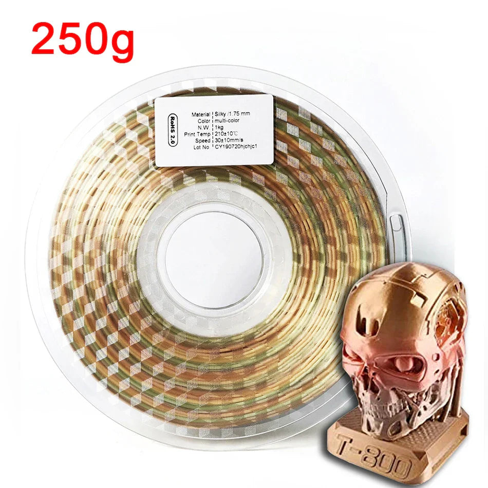 New Silk Rainbow PLA 1.75mm 3D Printing Material