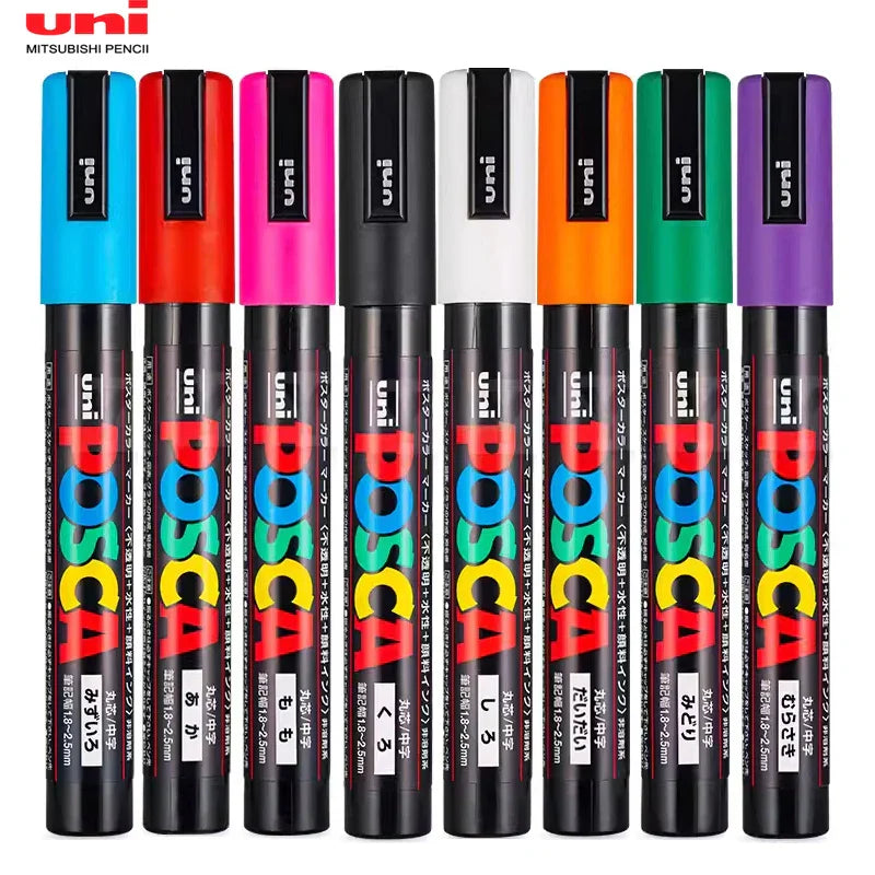 39 Colors Uni Posca PC-5M Paint Marker,1.8-2.5mm Medium