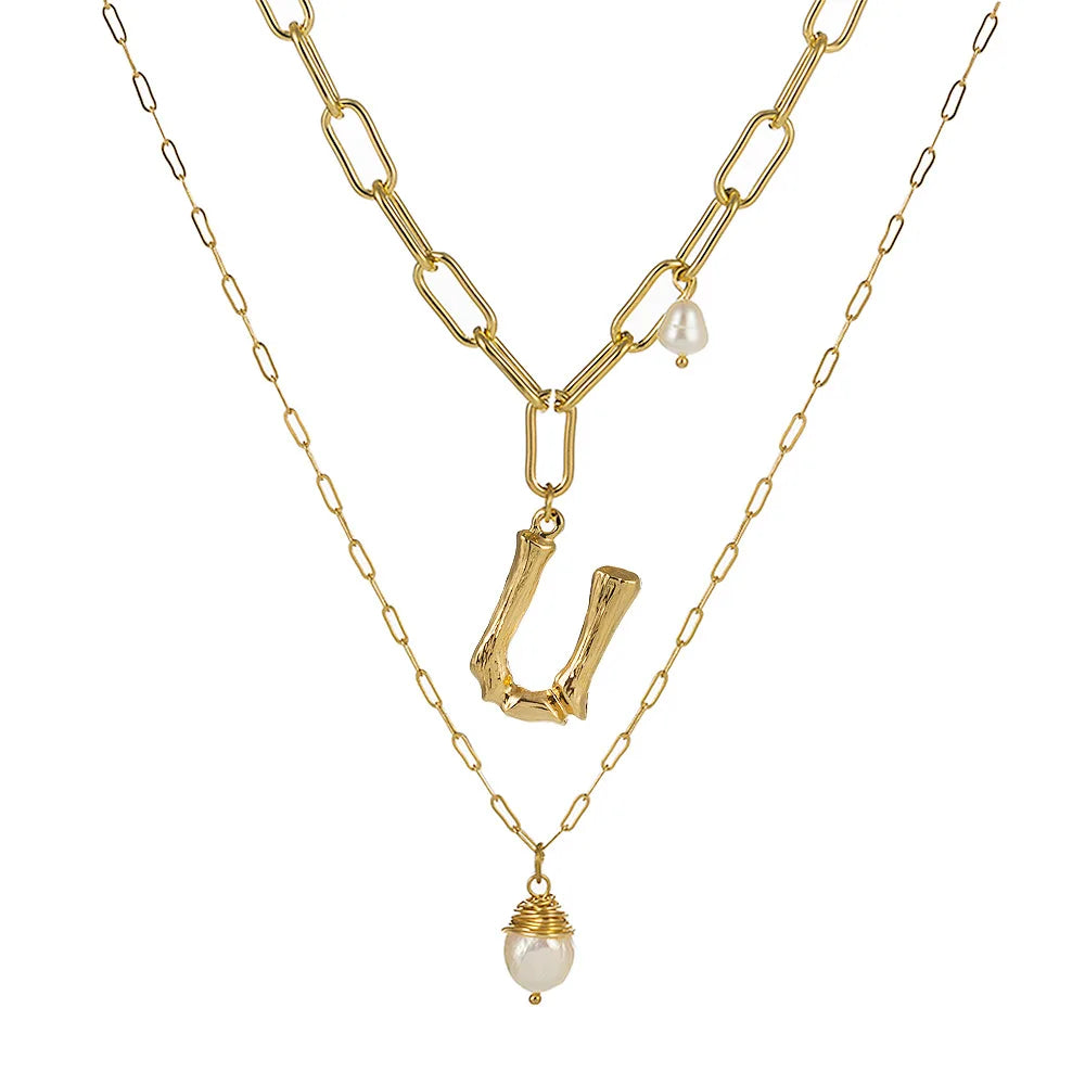 Real Natural Freshwater Baroque Pearl Pendant Necklace