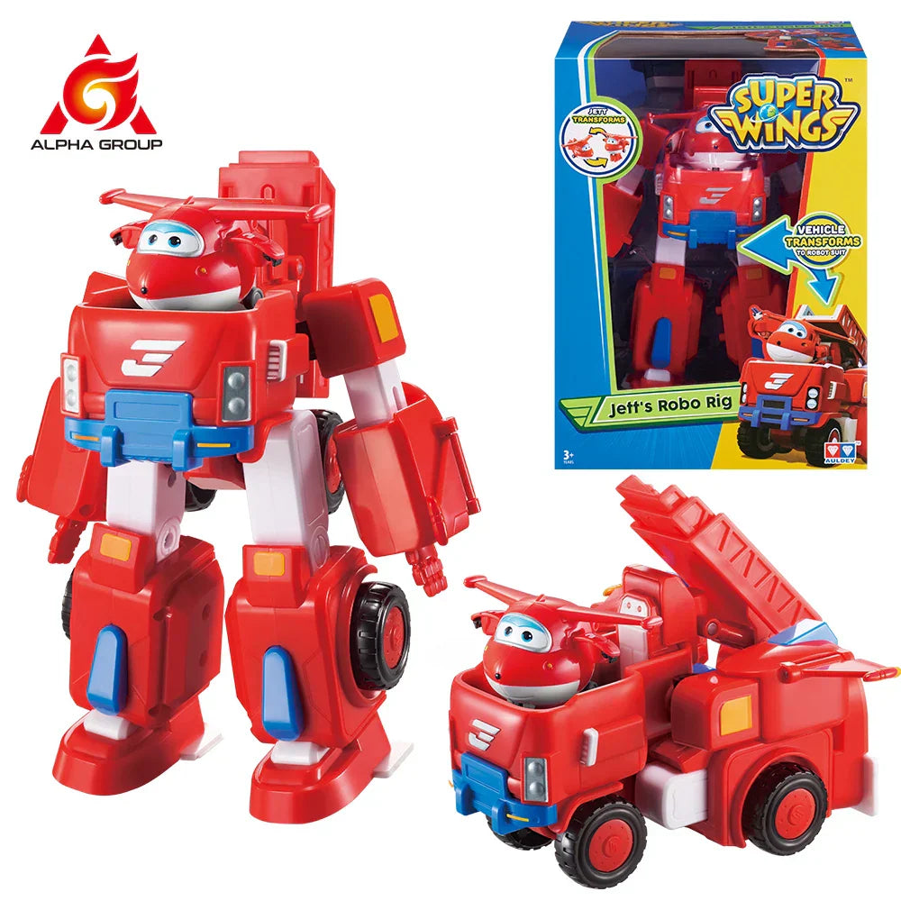 Super Wings 7" Robots Set Transform Vehicle With