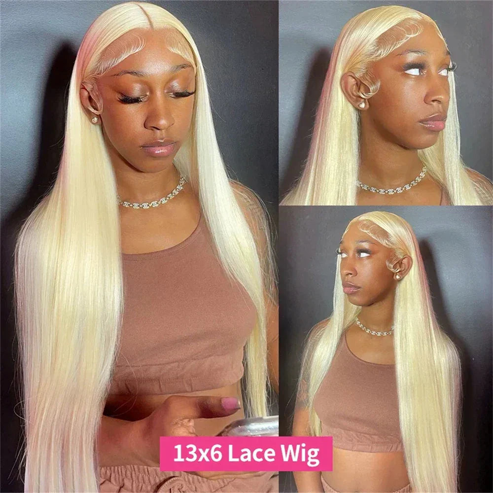 13x6 HD Transparent 613 Blonde Lace Frontal Human