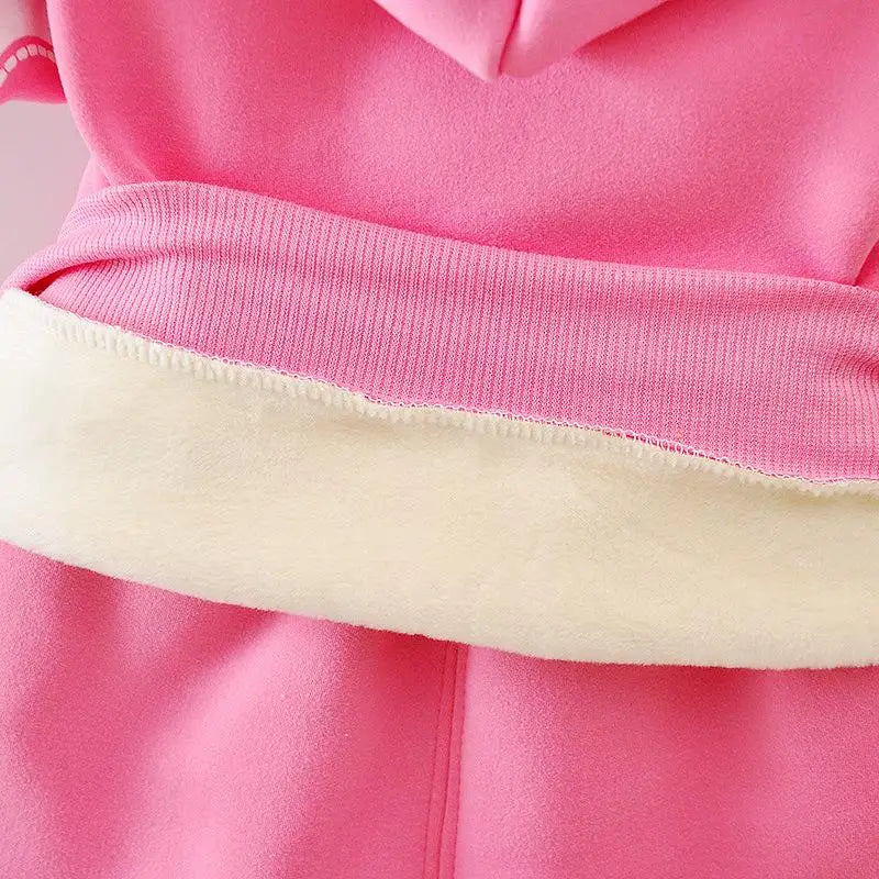Baby Girls Flower Cartoon Thickk Woolen Autumn Winter